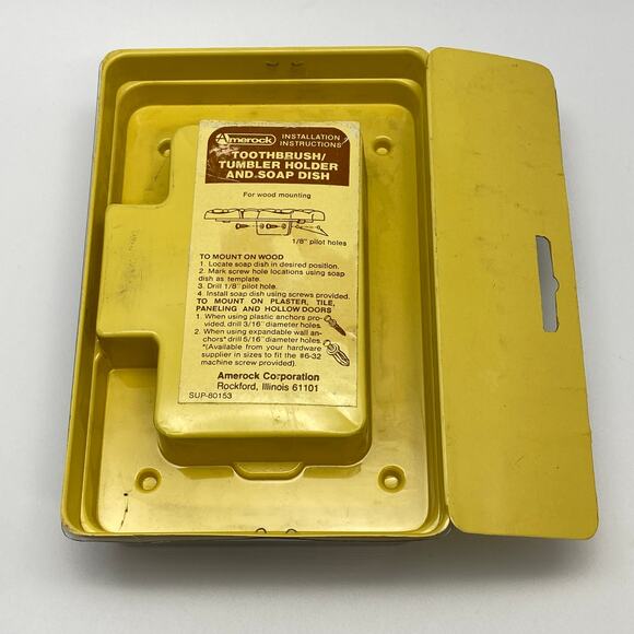 NOS Vintage Amerock Carriage House Antique SILVER Wall Mount Soap Dish C-9052-AS - Picture 5 of 6